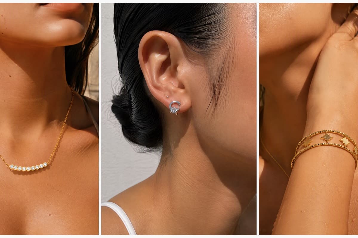 Dainty Curved Bar Necklace