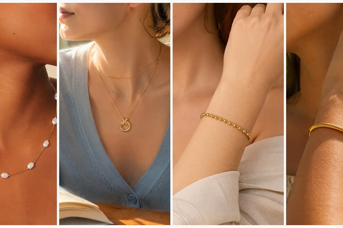 Dainty Irregular Pearl Station Necklace