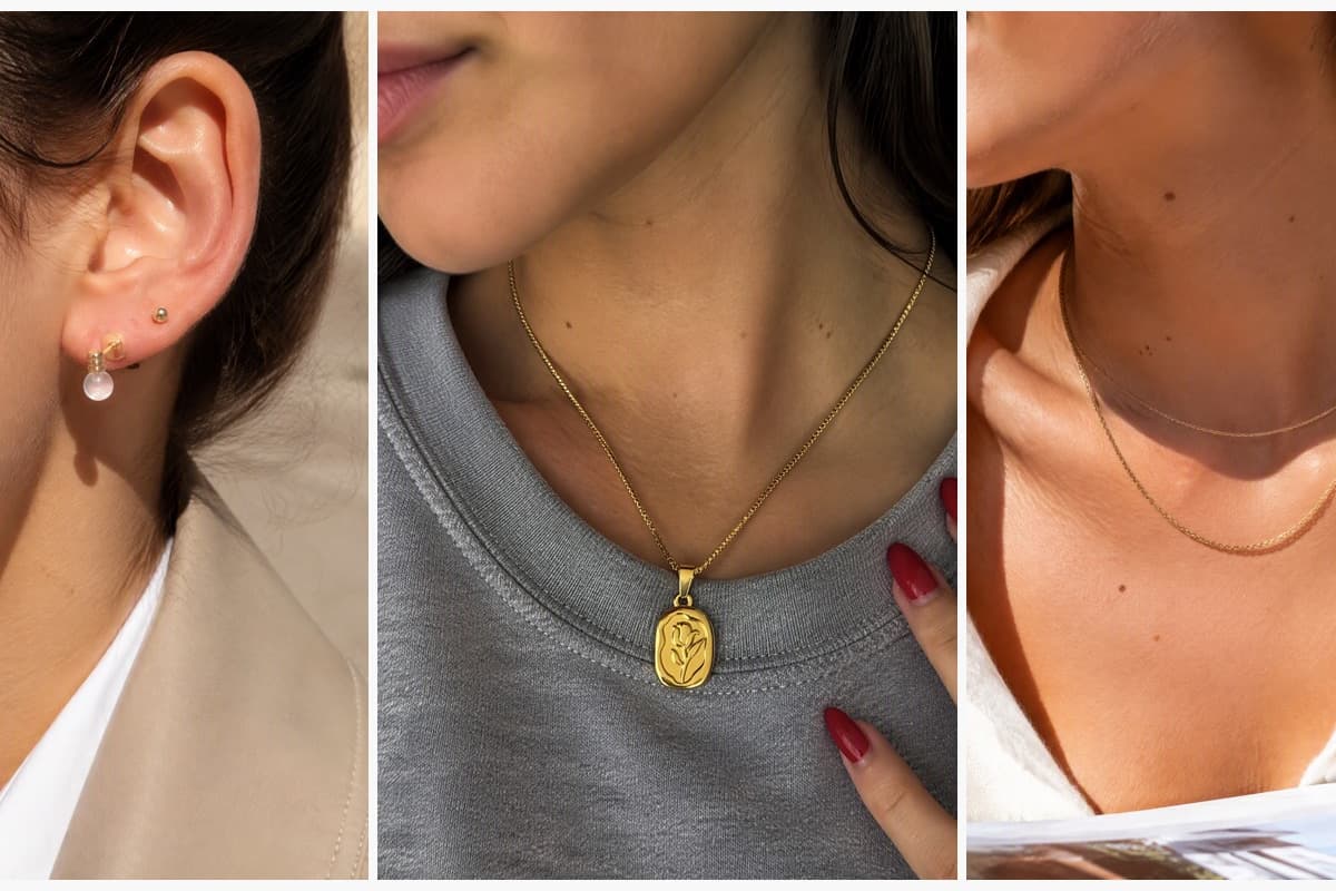 Dainty Flower Sphere Stud Earrings