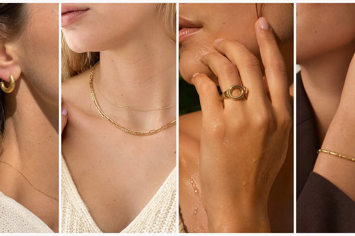 Textured Crescent Huggie Earrings