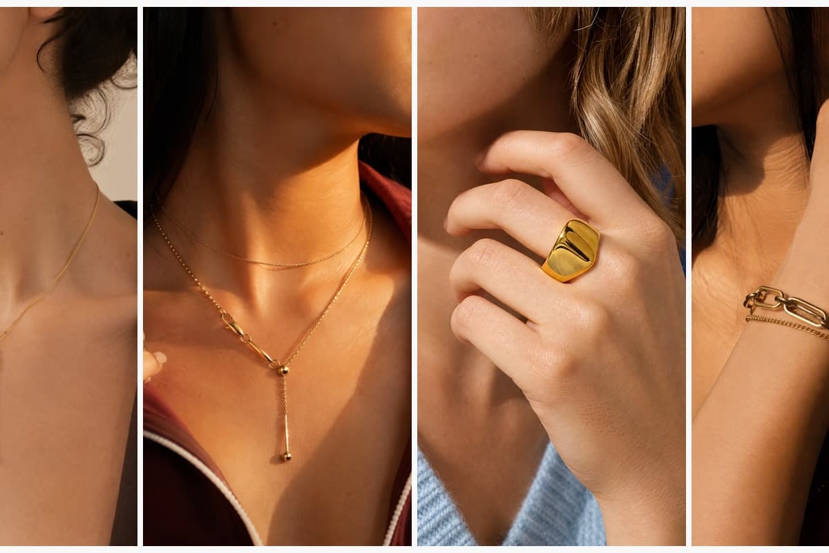 Dainty Three-Stone Lariat Necklace