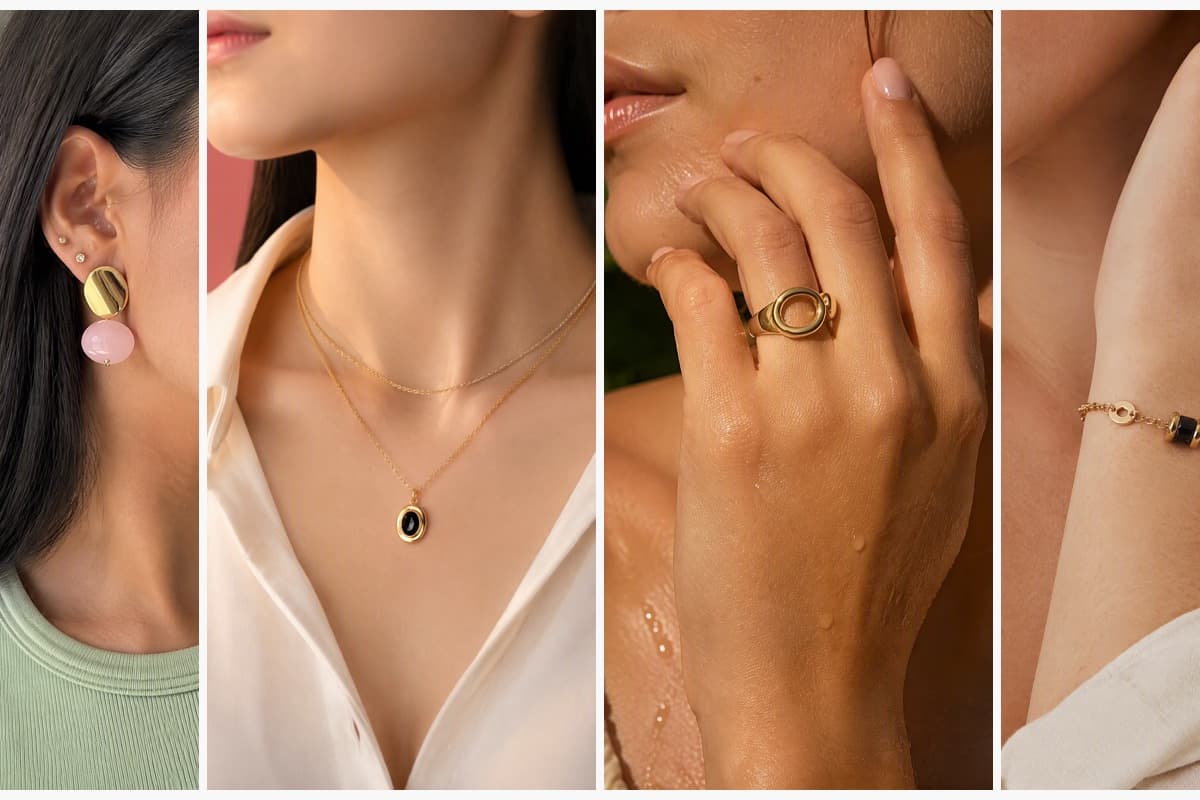 Oval Drop Earrings