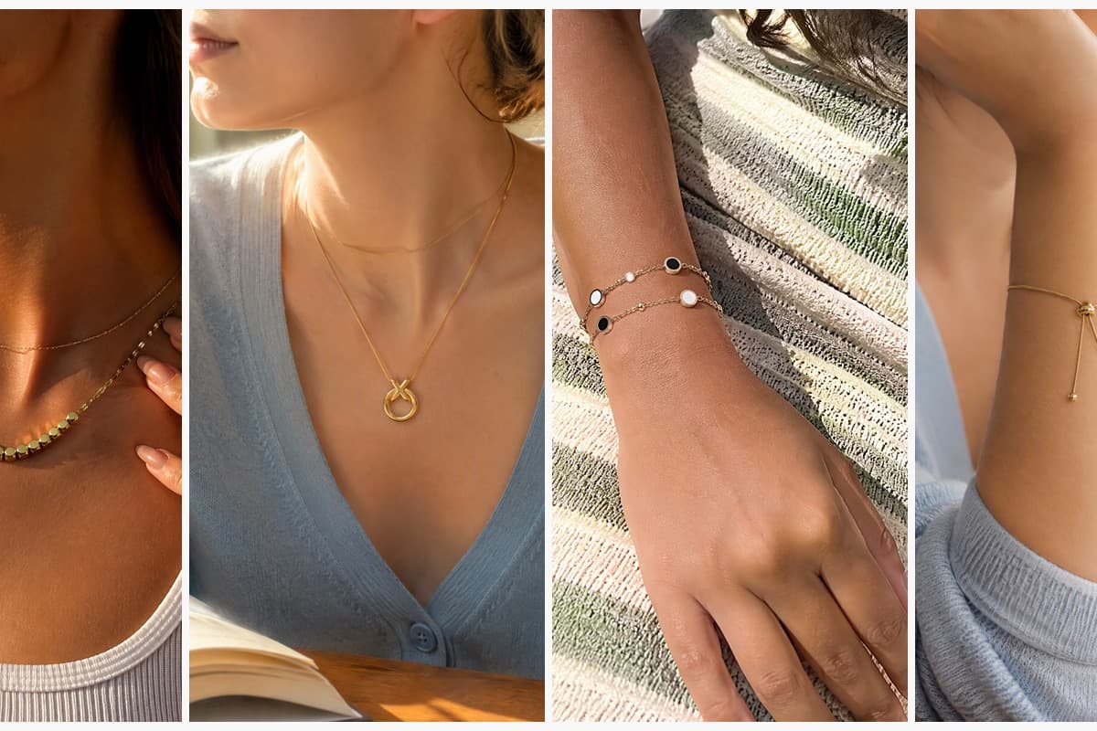 Minimalist Disc Bead Necklace