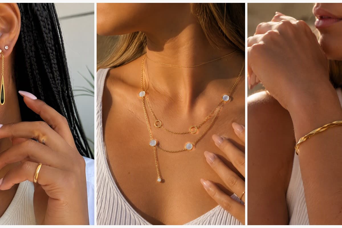 Teardrop Chain Drop Earrings