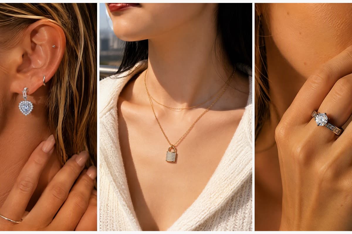 Dainty Heart Drop Earrings