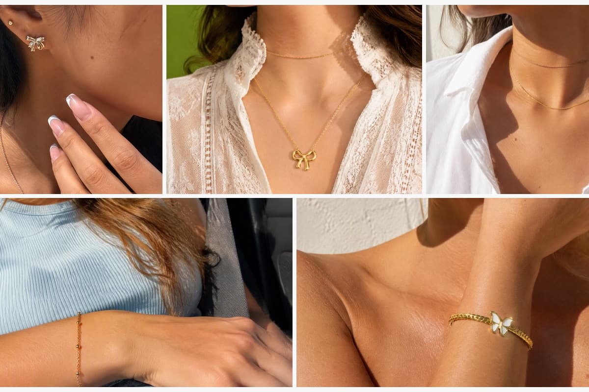 Dainty Bow Knot Stud Earrings
