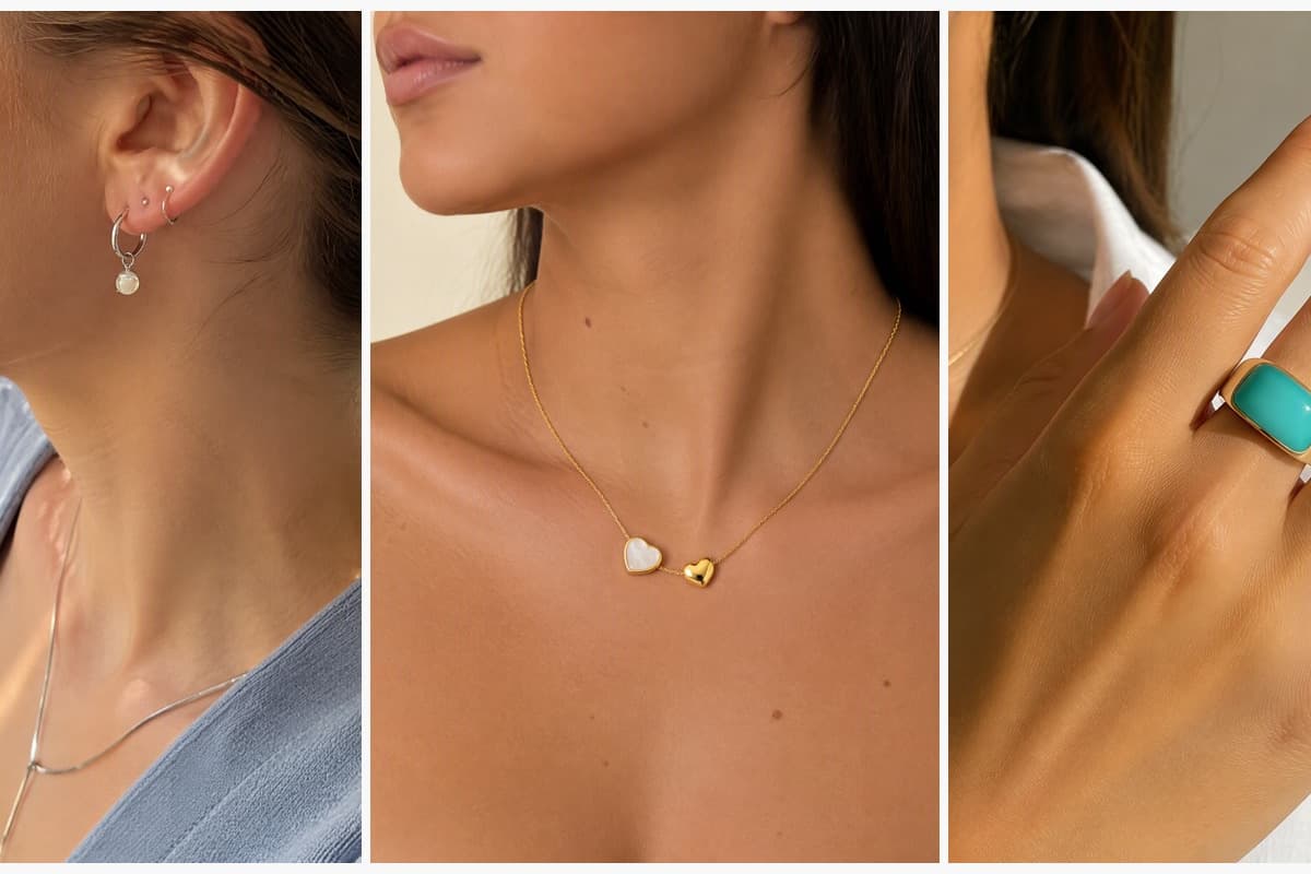 Dainty Round Bead Drop Earrings