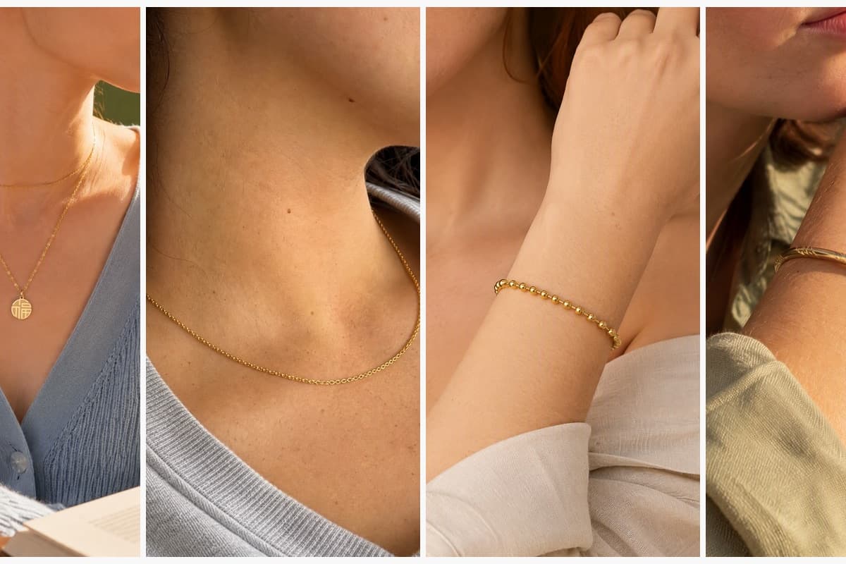 Dainty Round Disc Pendant Necklace