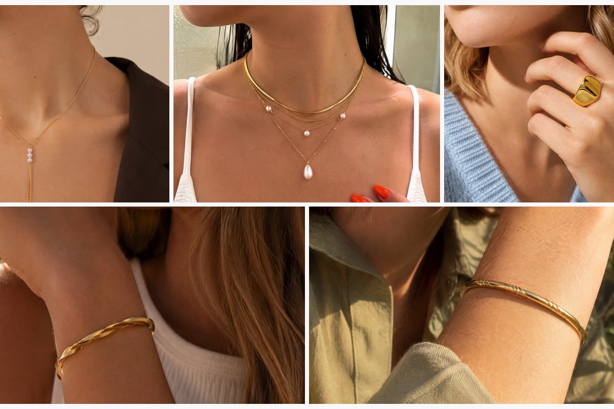 Dainty Three-Stone Lariat Necklace