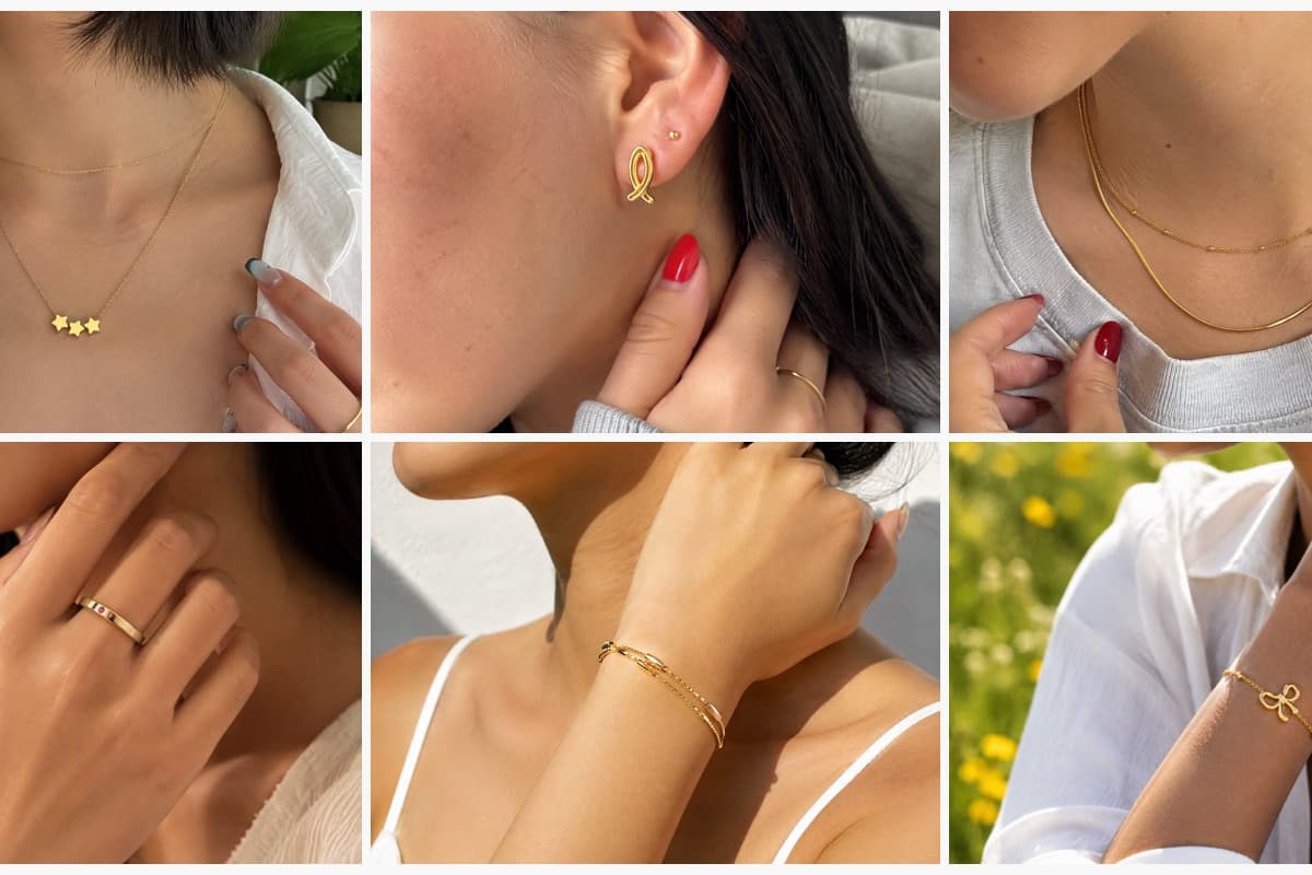 Dainty Three Star Charms Necklace