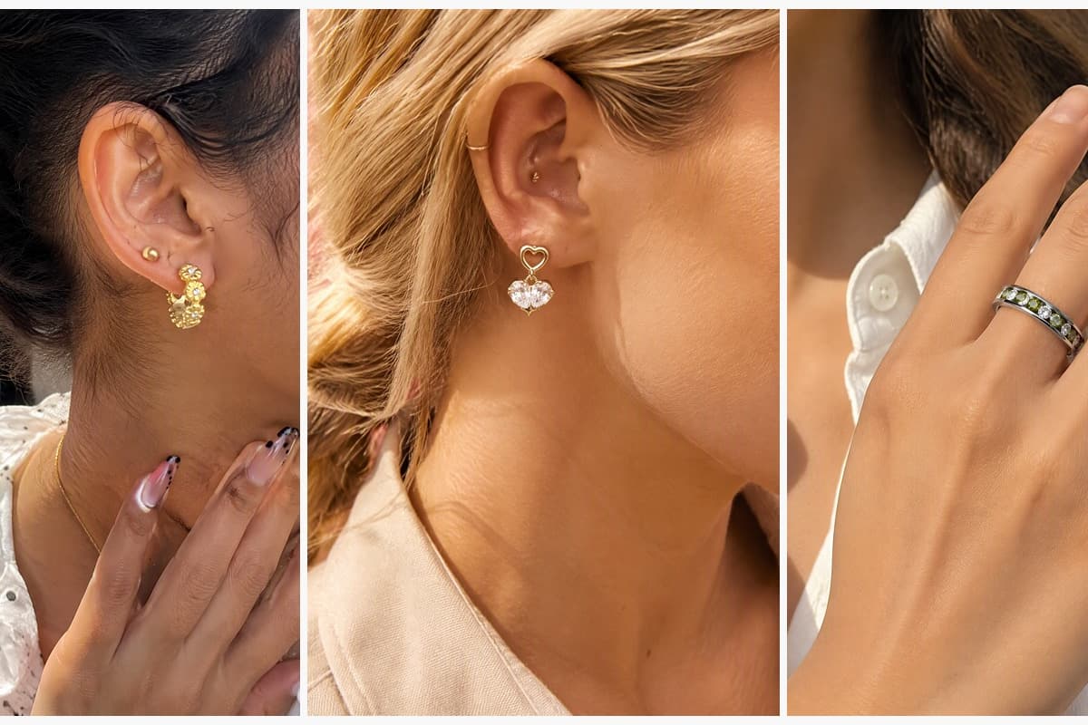 Flower Hoop Earrings