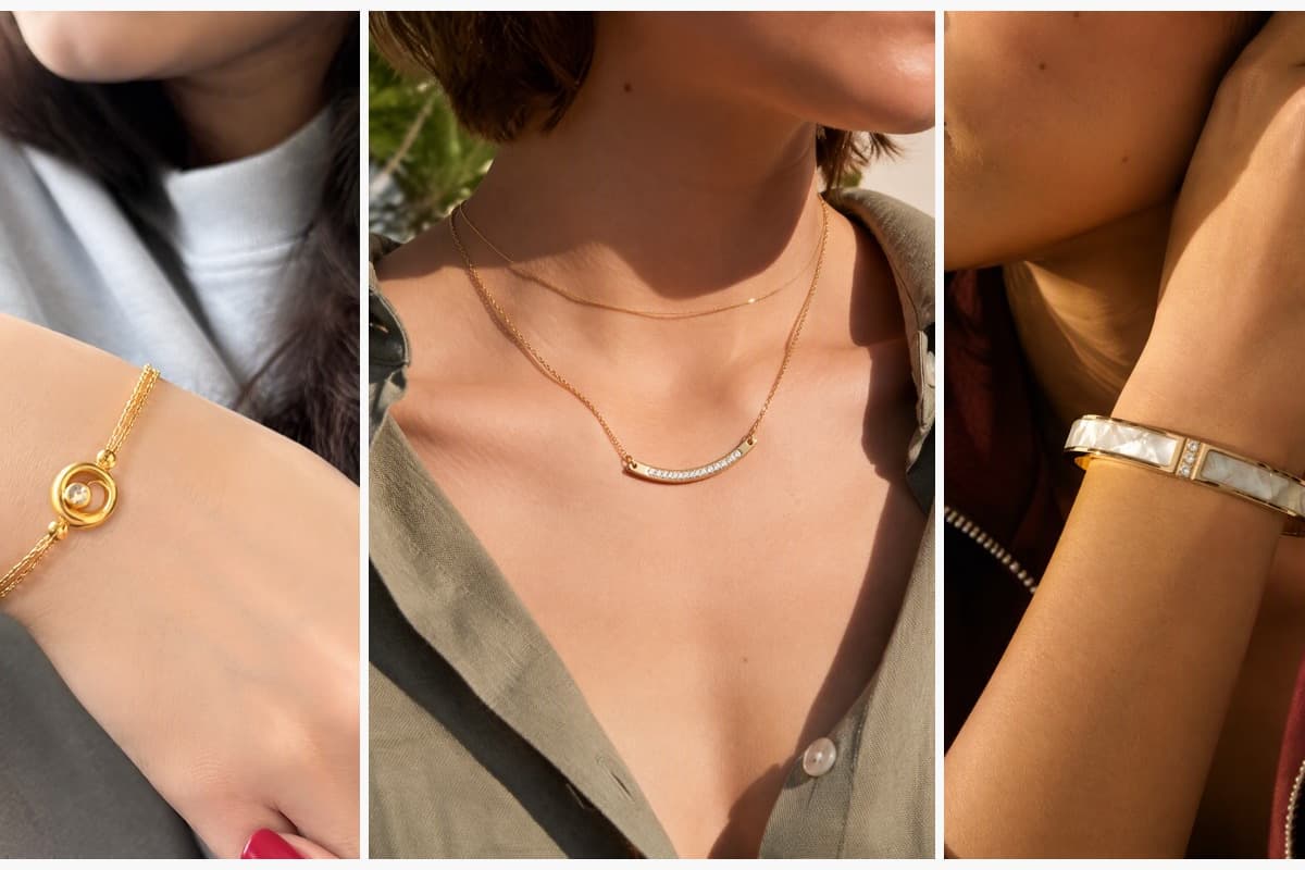 Dainty Bar and Disc Bracelet