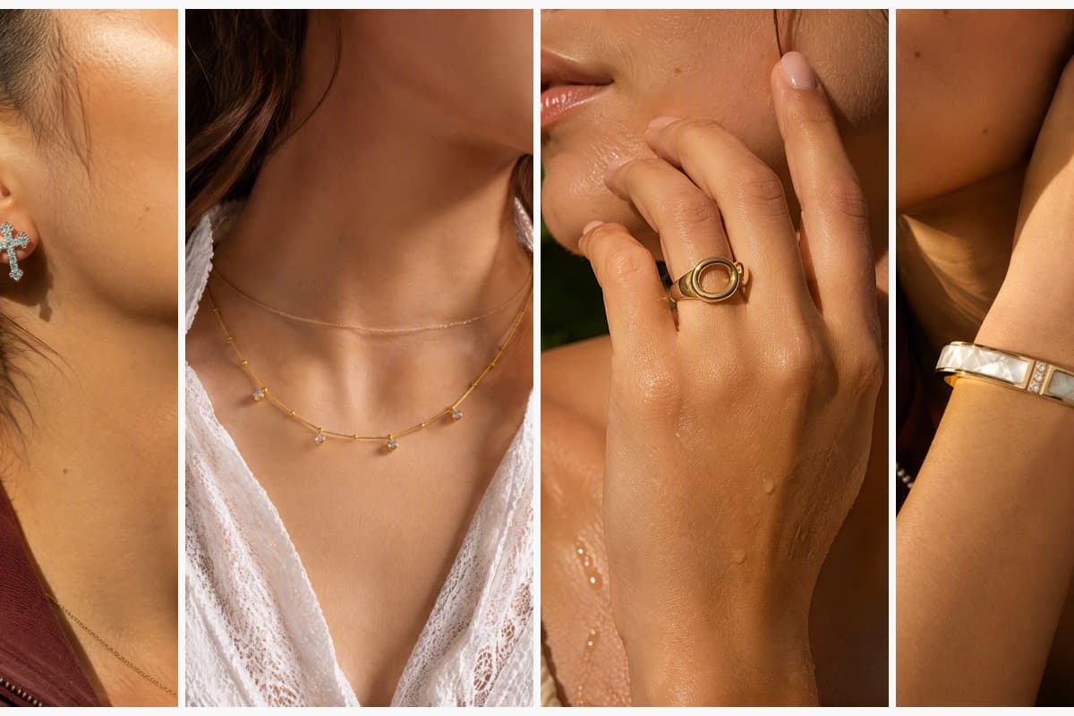 Dainty Cross Stud Earrings