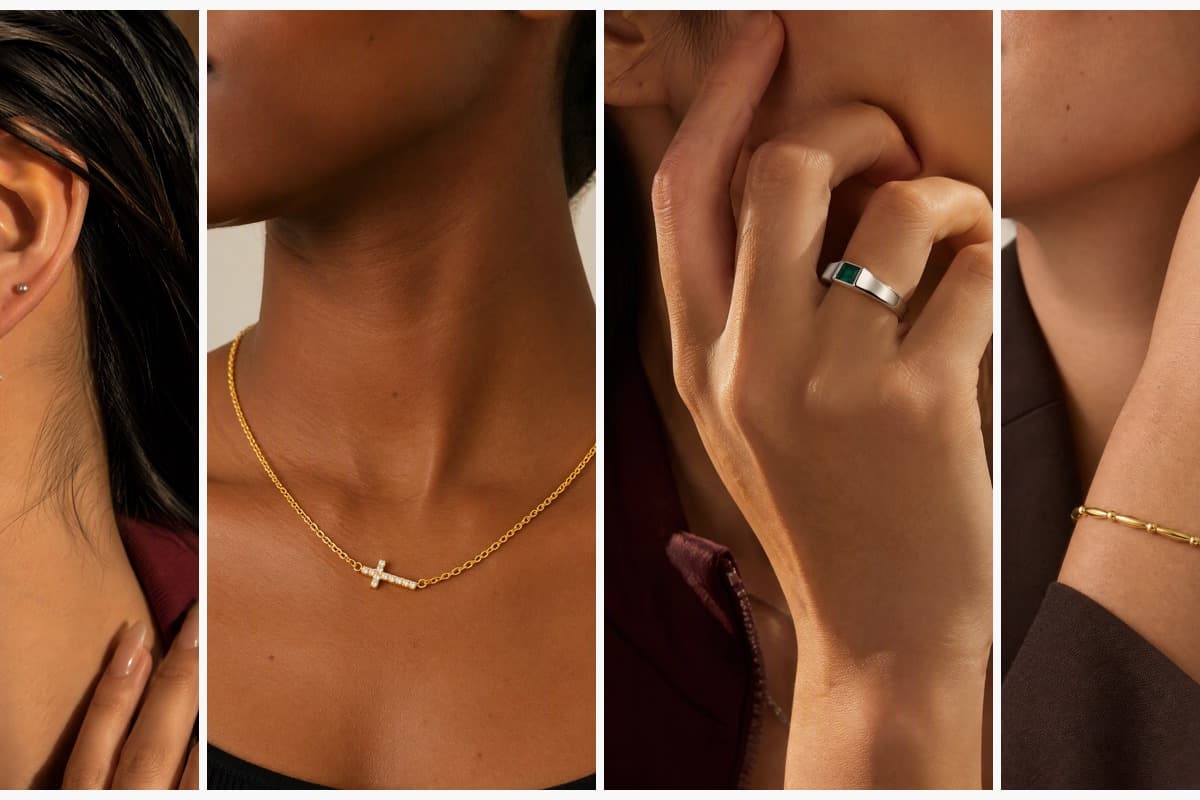 Dainty Cross Drop Earrings
