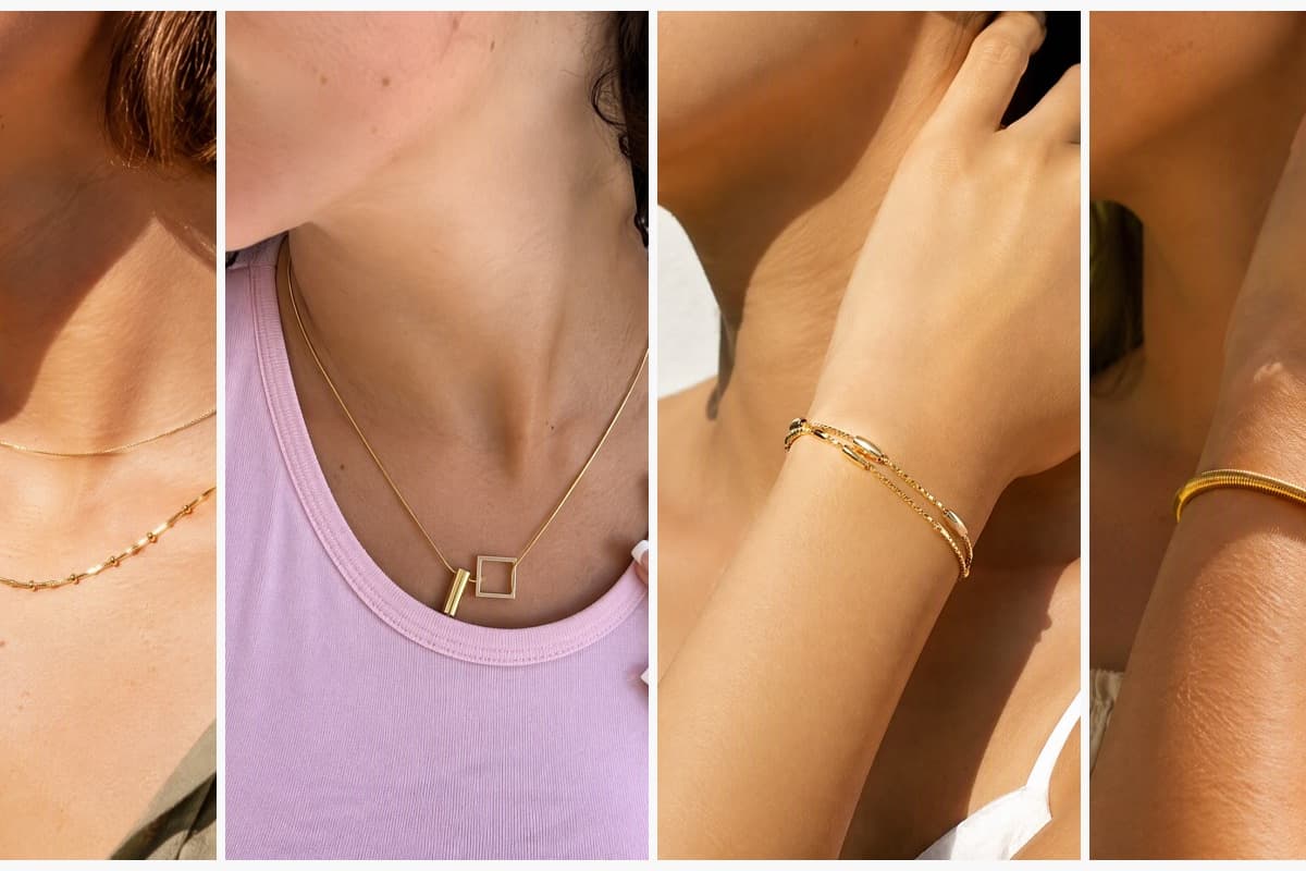 Dainty Beaded Snake Chain Necklace