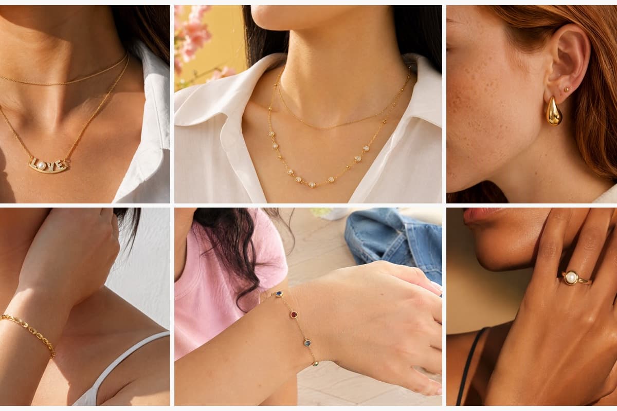 Dainty Love Letter Pearl Necklace