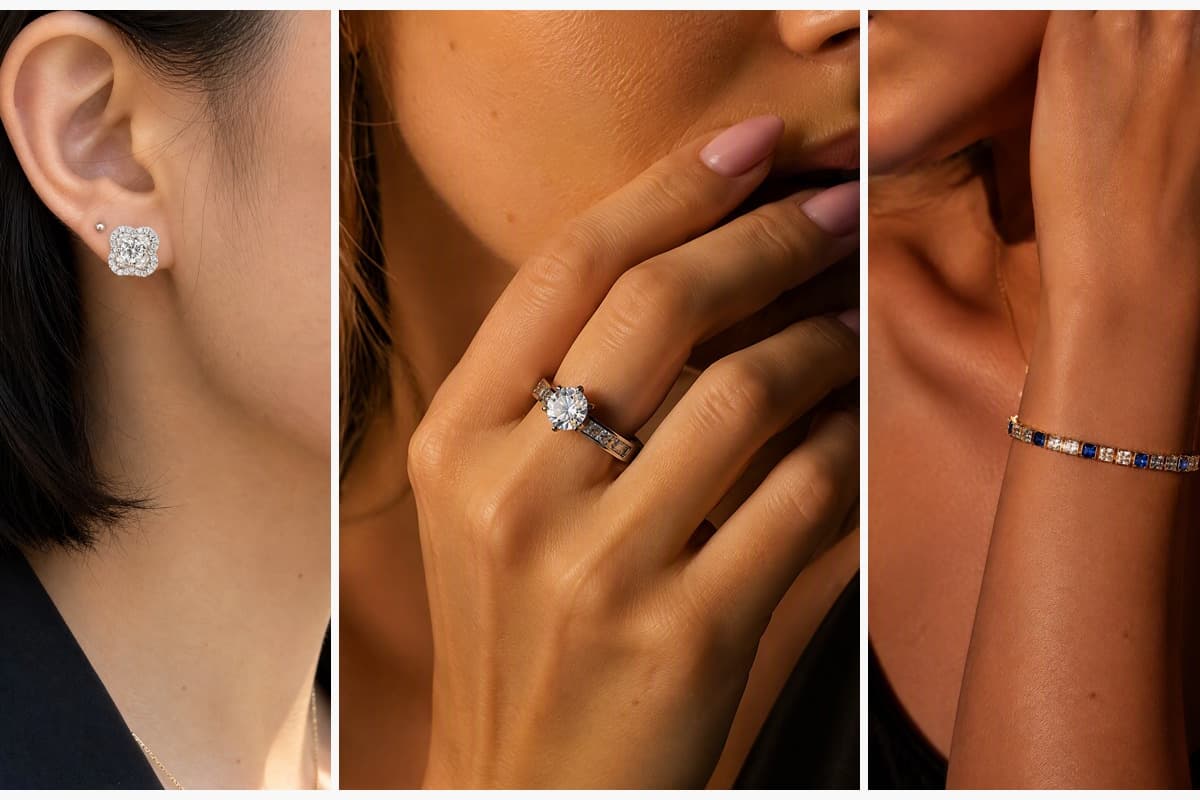 Dainty Flower Halo Stud Earrings