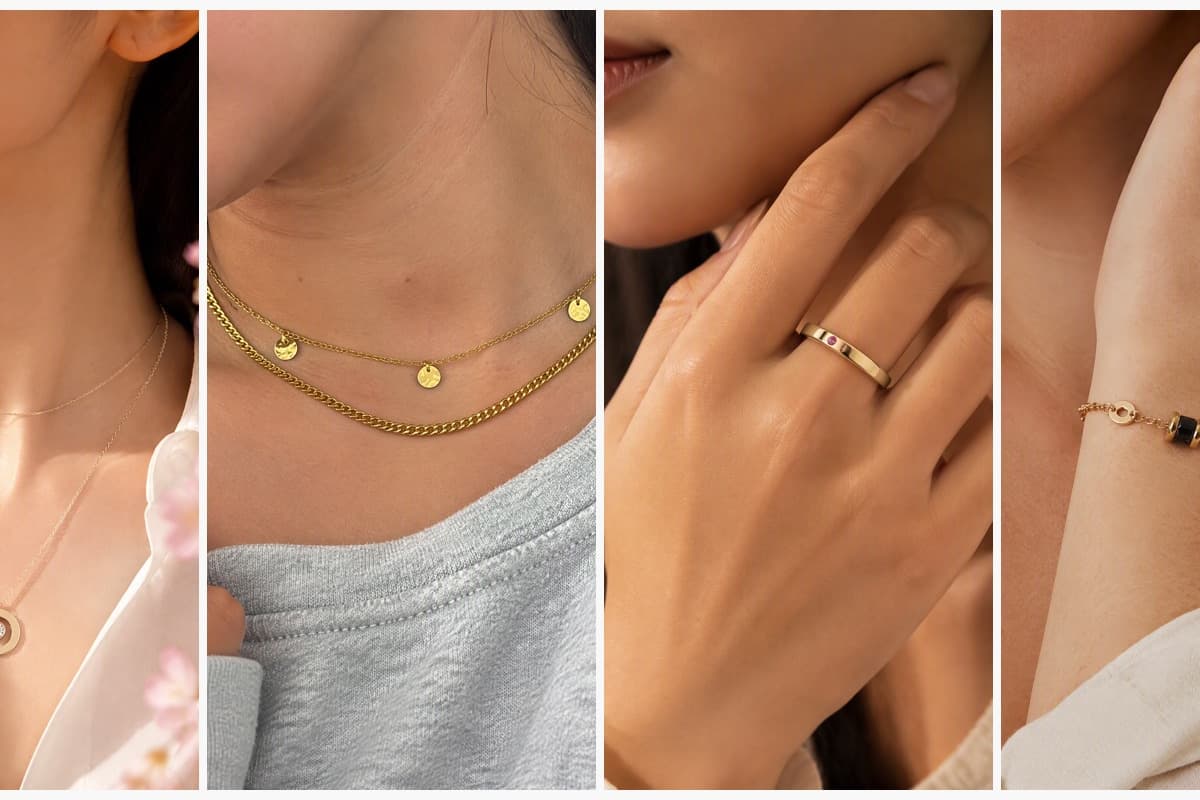 Minimalist Circle Disc Pendant Necklace
