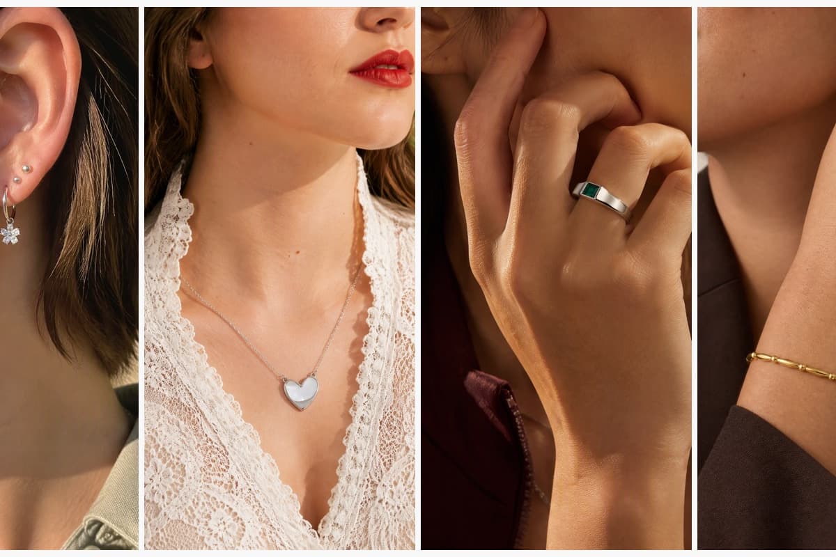 Dainty Flower Charm Hoop Earrings