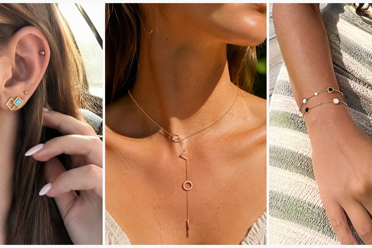 Minimalist Double Square Stud Earrings