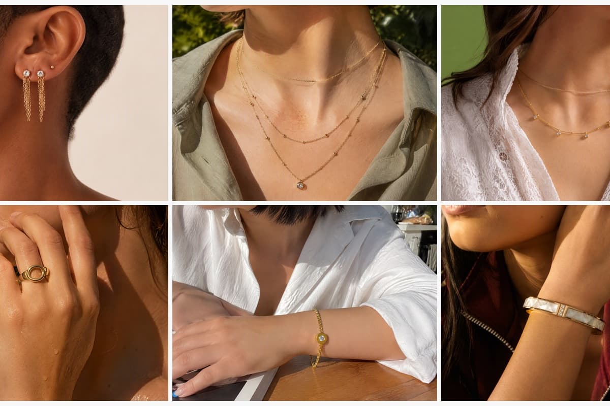 Dainty Chain Drop Earrings