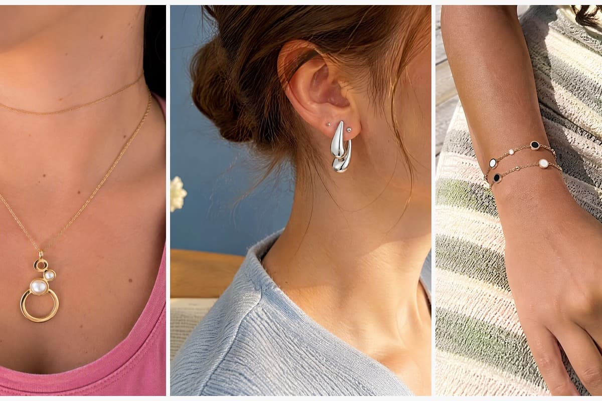 Minimalist Circle Drop Necklace