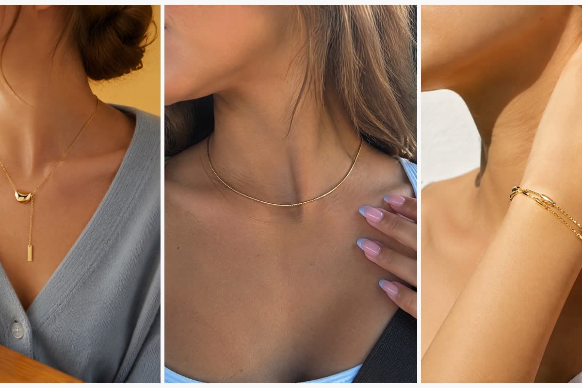 Minimalist Teardrop And Bar Pendant Necklace