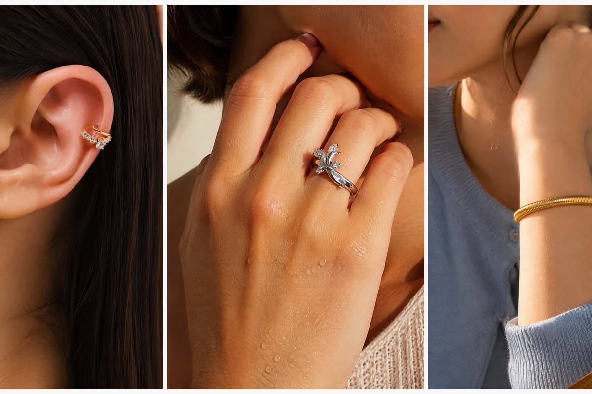 Dainty Heart Open Cuff Earring