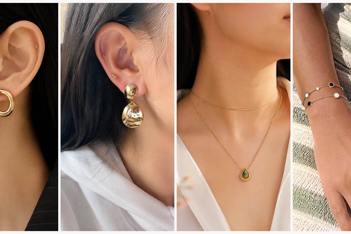 Chunky Organic Oval Hoop Earrings