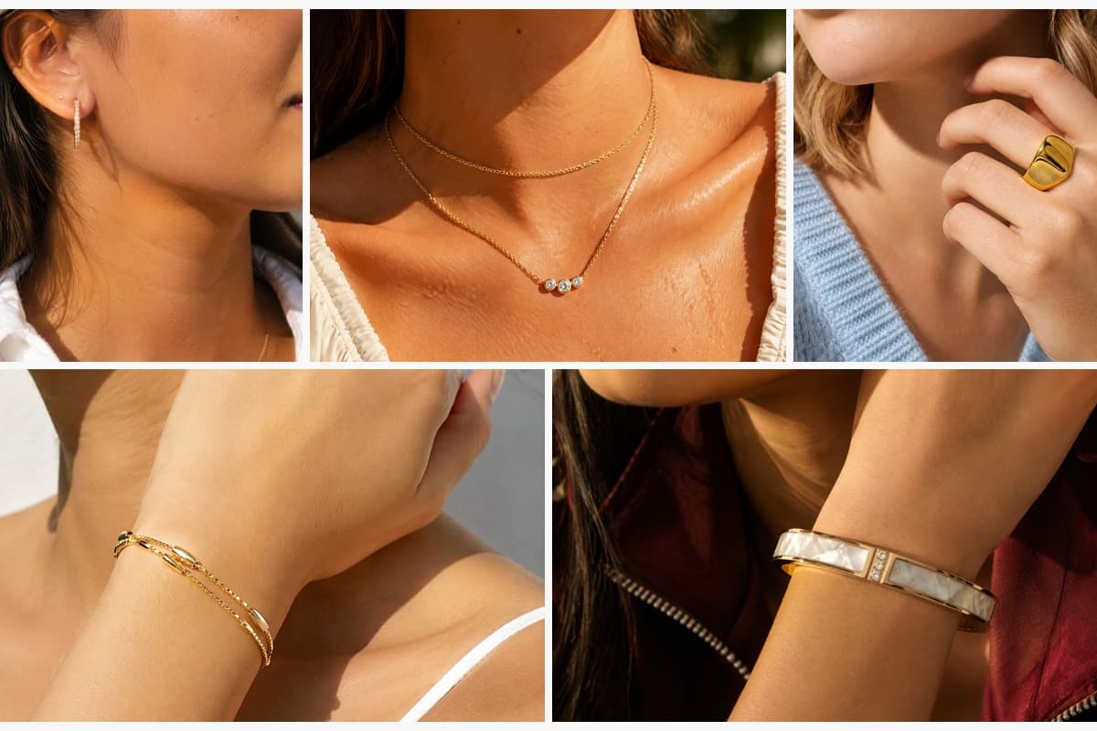 Dainty Paved Hoop Earrings
