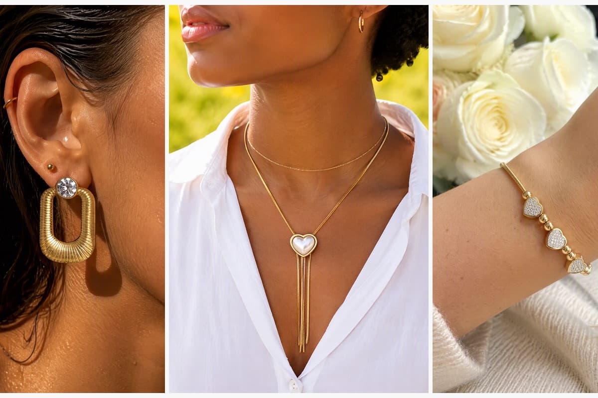 Trendy Ribbed Oval Drop Earrings