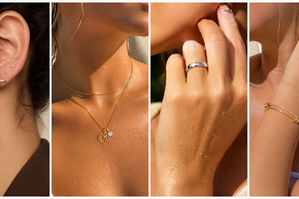 Dainty Four-Leaf Clover Stud Earrings