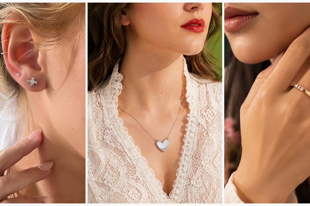 Dainty Cross Stud Earrings