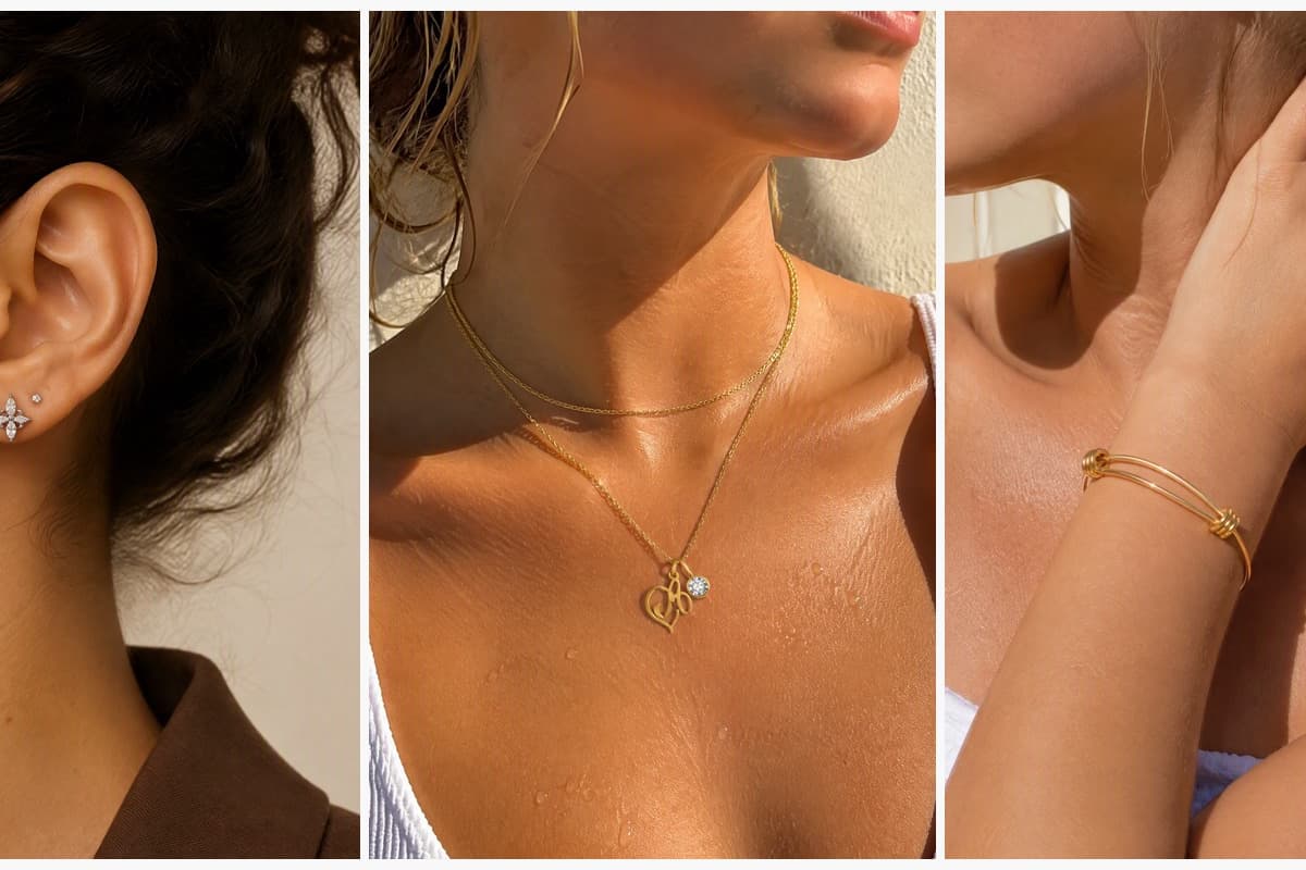 Dainty Four-Leaf Clover Stud Earrings