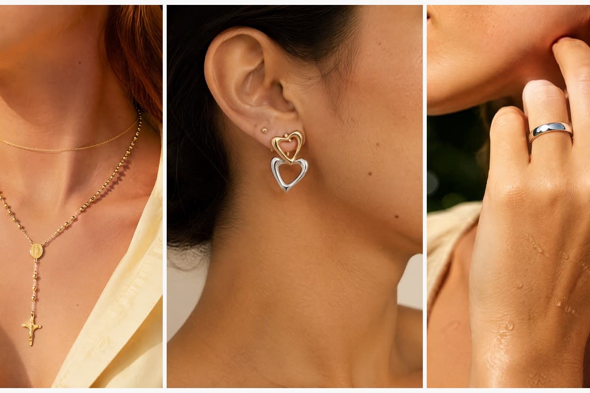 Dainty Crucifix Rosary Necklace