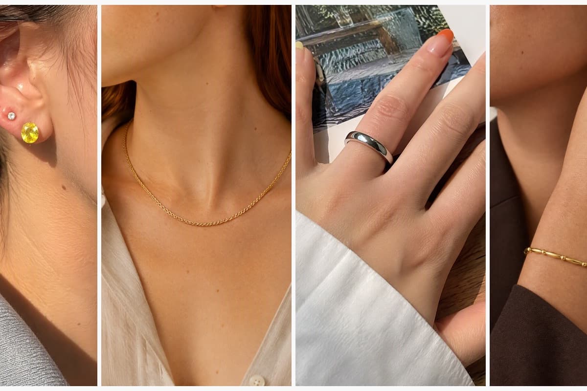 Dainty Round Stud Earrings