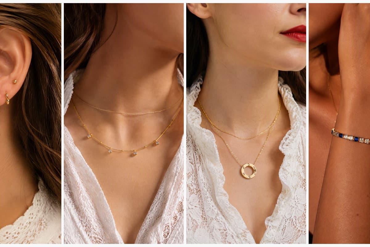 Teardrop Charm Drop Earrings