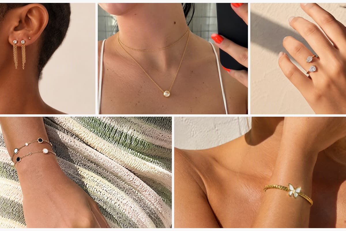 Dainty Chain Drop Earrings