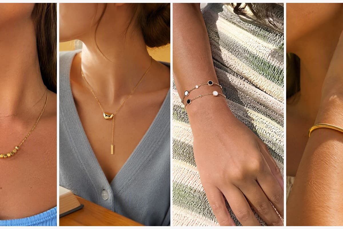 Dainty Beaded Snake Chain Necklace