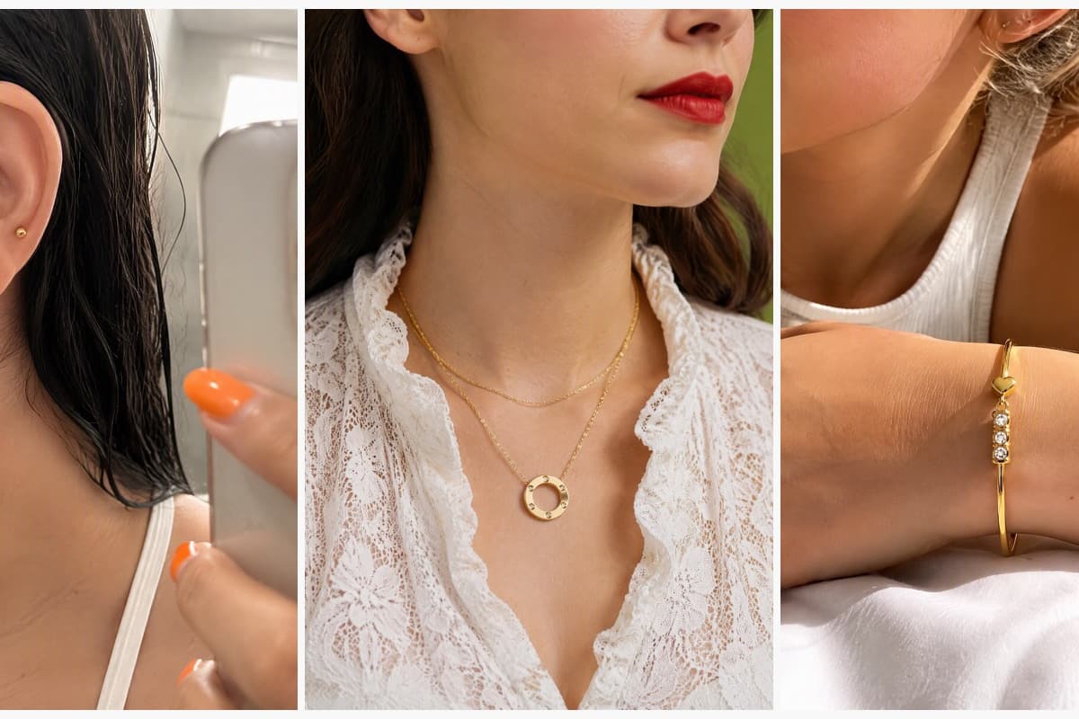 Dainty Heart Stud Earrings