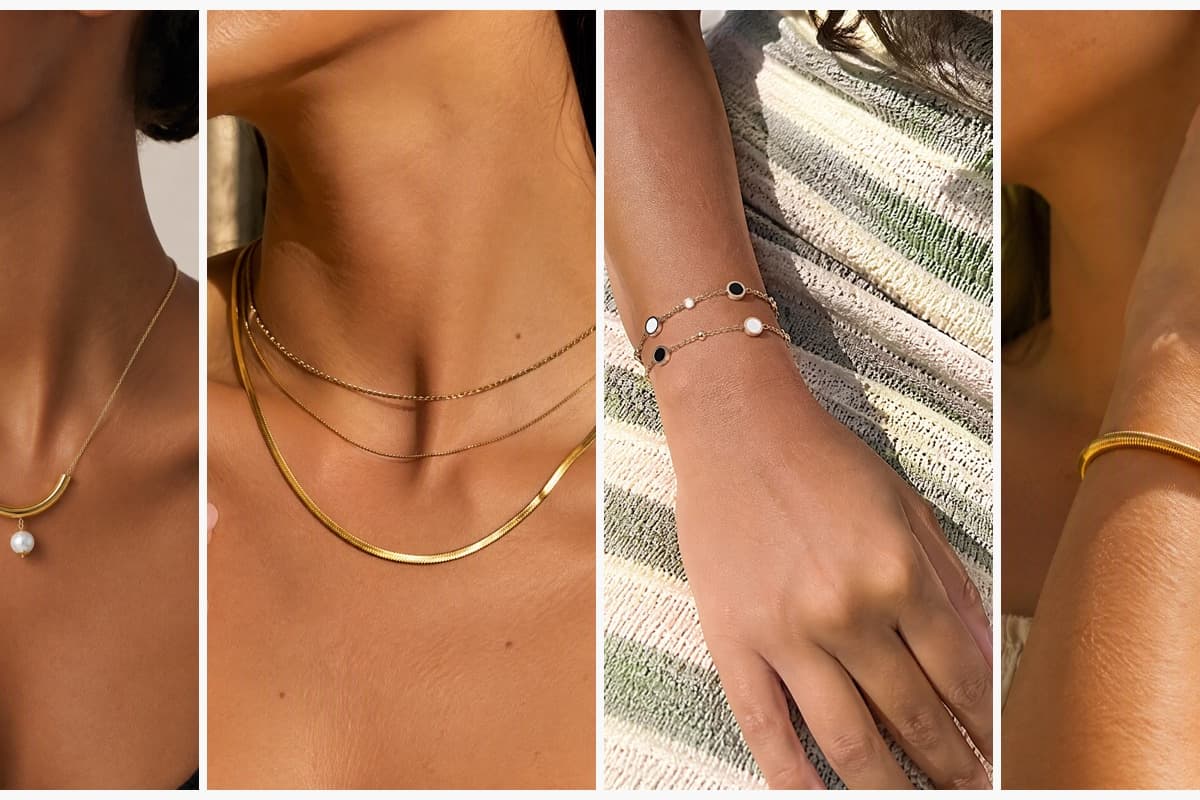 Minimalist Curved Bar Necklace