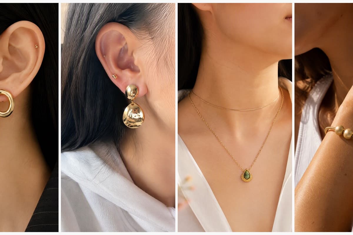 Chunky Organic Oval Hoop Earrings