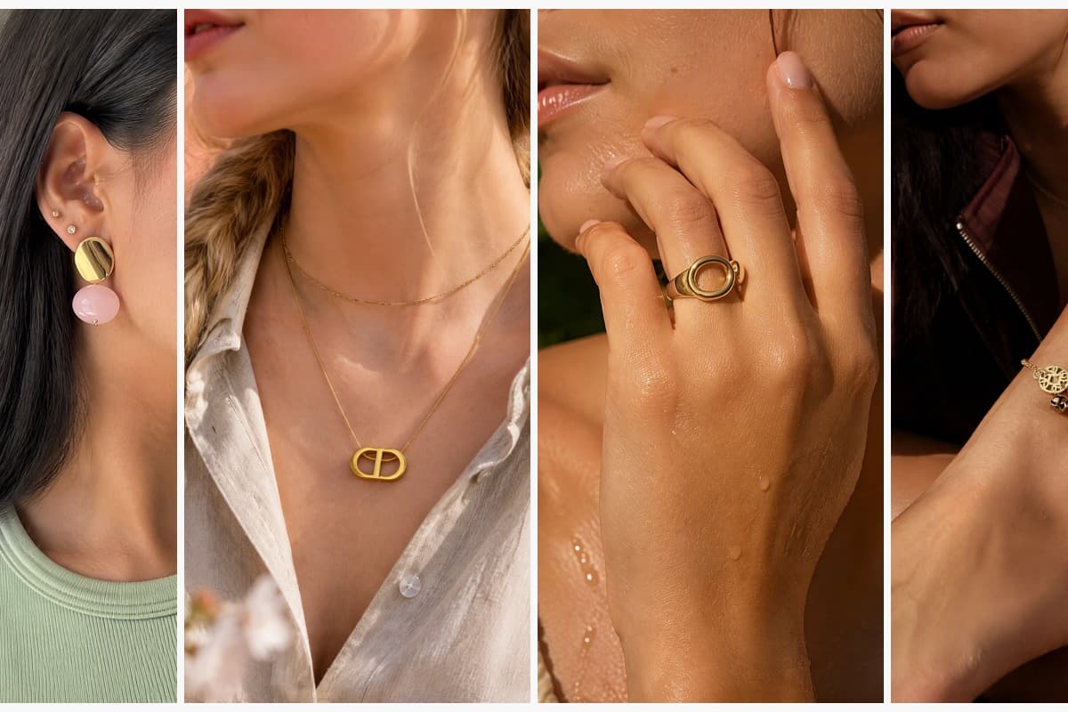 Oval Drop Earrings