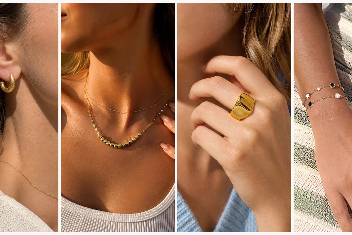 Textured Crescent Huggie Earrings