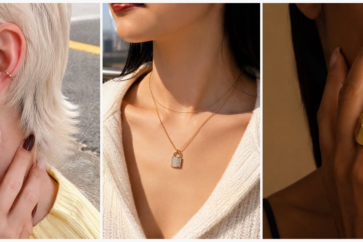 Textured Triangle Drop Earrings