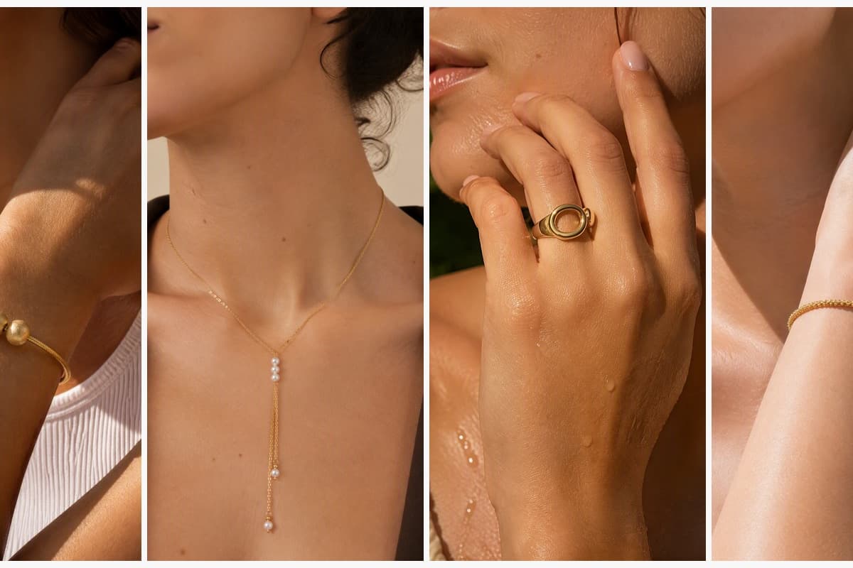 Three-Sphere Snake Chain Bracelet
