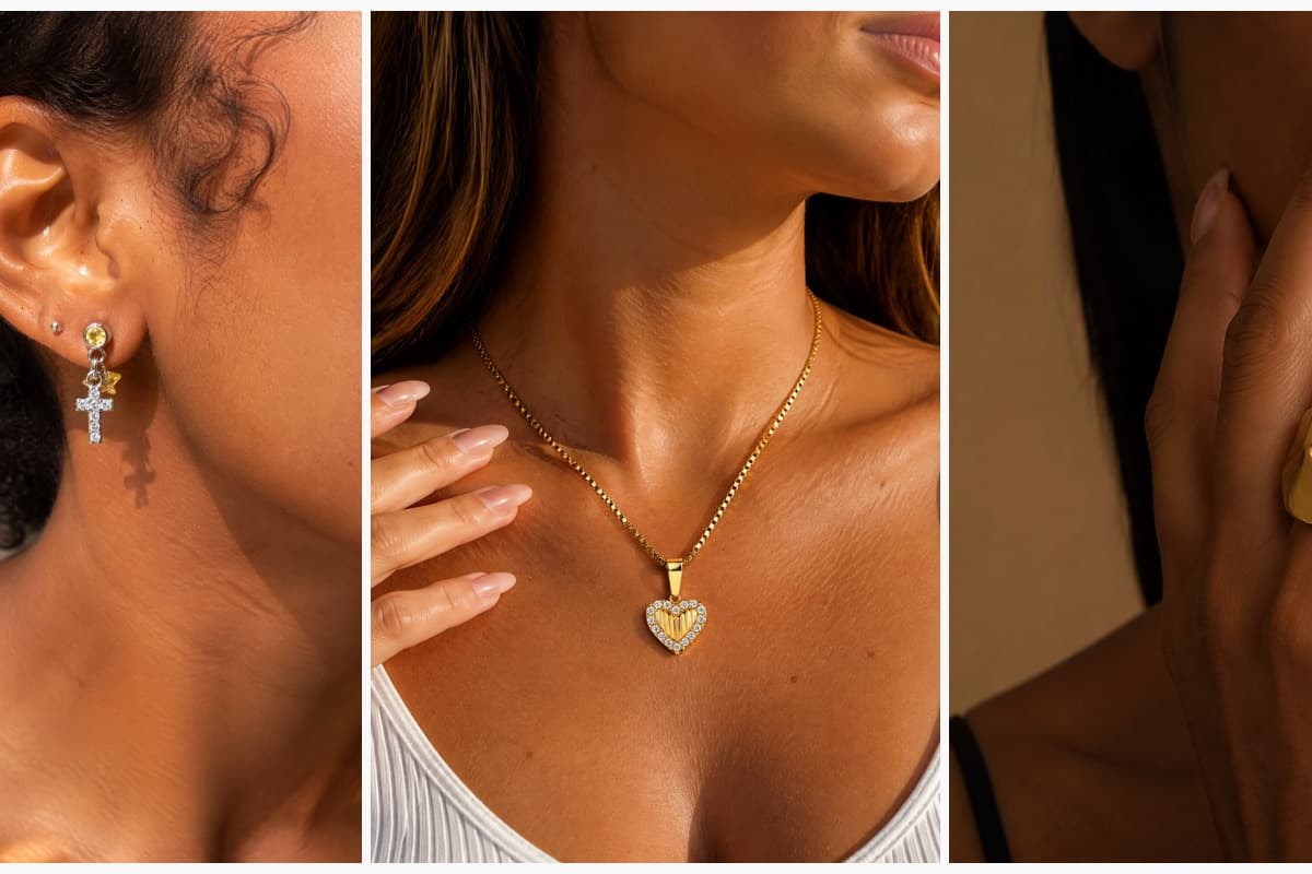 Dainty Cross Drop Earrings
