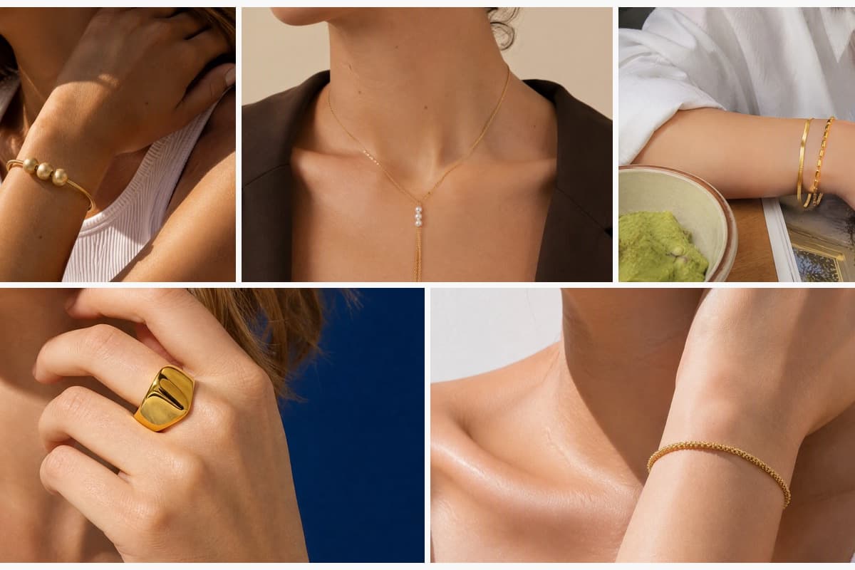 Three-Sphere Snake Chain Bracelet