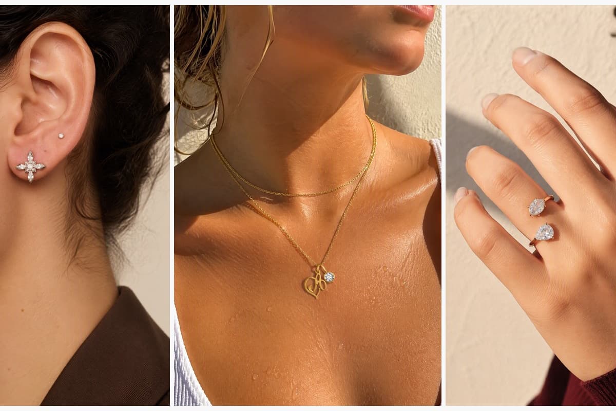 Dainty Four-Leaf Clover Stud Earrings