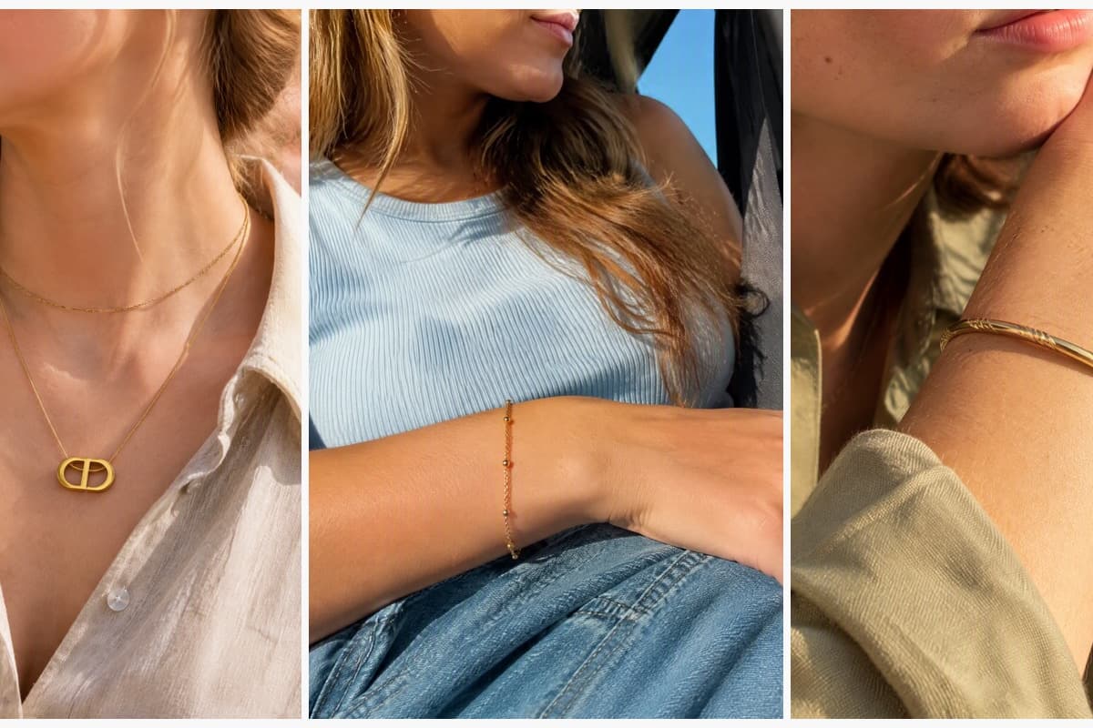 Minimalist Interlocking Oval Necklace
